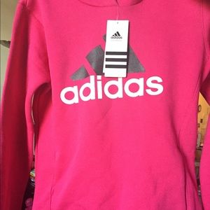 BRAND NEW girl size 10-12 Pink Adidas Sweatshirt